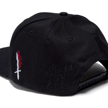 Santa Cruz x Stranger Things Hellfire Club Snapback Hat - Black