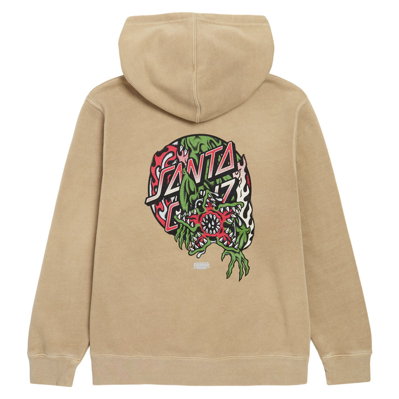 Santa Cruz x Stranger Things Youth Demogorgon Dot Hoodie - Pigment Sandstone