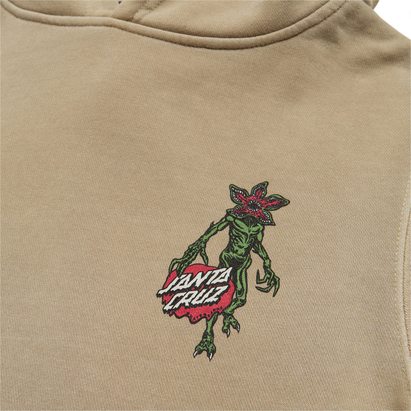 Santa Cruz x Stranger Things Youth Demogorgon Dot Hoodie - Pigment Sandstone