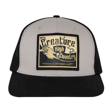 Creature High Country Trucker Hat - Black/Off White