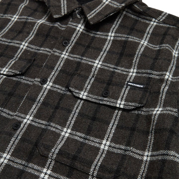 Independent Belmont Long Sleeve Flannel Shirt - Black/White