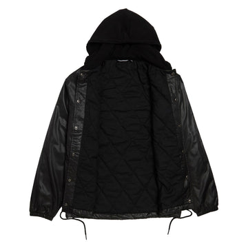 Independent Dressen Skull Rose Hooded Windbreaker Jacket - Black