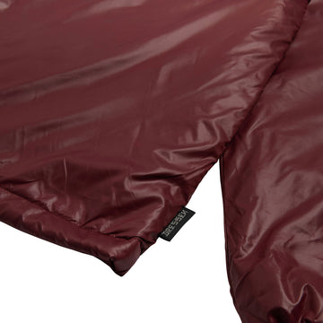 Independent Dressen Skull Rose Hooded Windbreaker Jacket - Burgundy