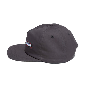 Independent Bar Logo Snapback Hat - Charcoal