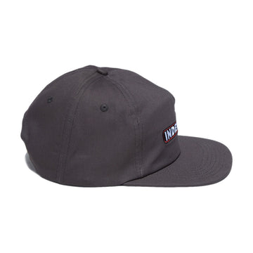 Independent Bar Logo Snapback Hat - Charcoal
