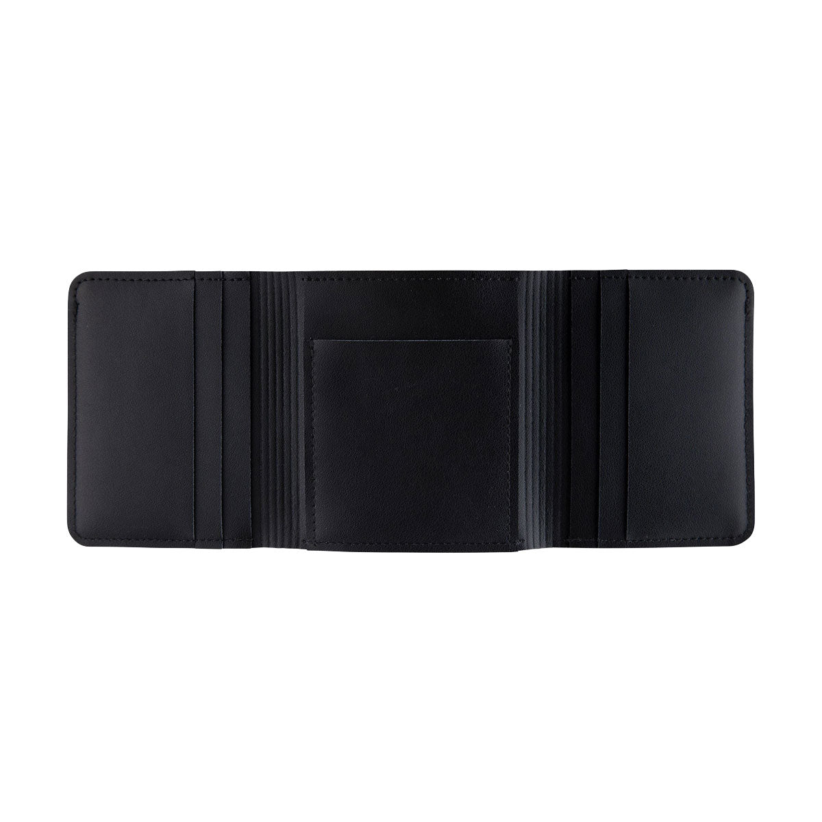 Independent Span Leather Wallet - Black