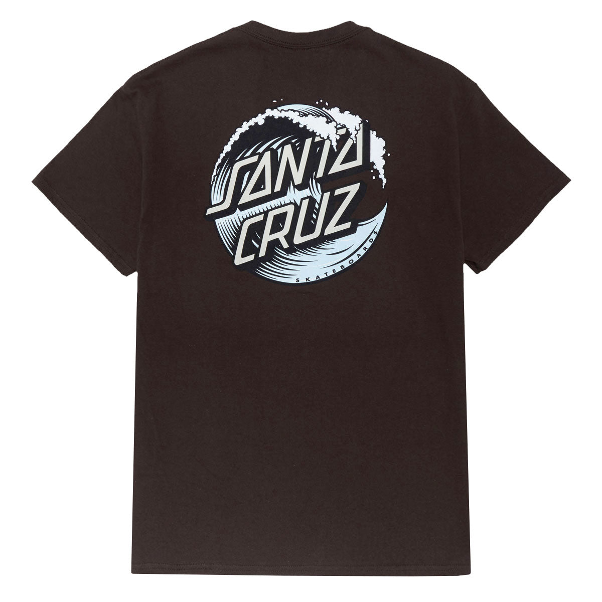 Santa Cruz Wave Dot T-Shirt - Dark Chocolate/Light Blue – CCS