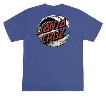 Santa Cruz Wave Dot T-Shirt - Metro Blue/Dust