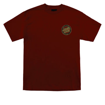 Santa Cruz Loco Dot T-Shirt - Burgundy
