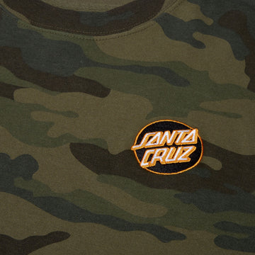 Santa Cruz Cruz Embroidered Sweatshirt - Forest Camo/Black/Orange
