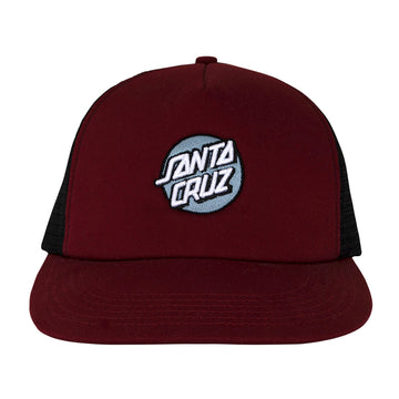 Santa Cruz Cruz Embroidered Trucker Hat - Maroon/Slate