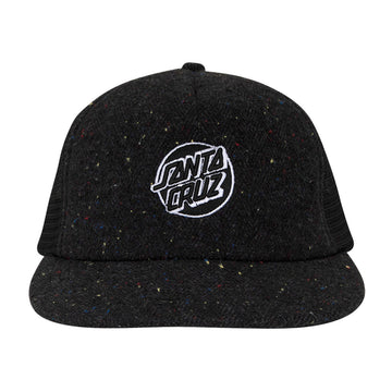 Santa Cruz Cruz Embroidered Trucker Hat - Black Speckle