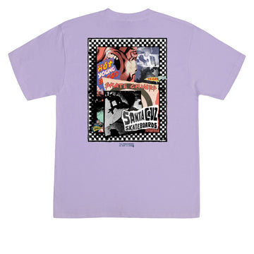 Santa Cruz Ad Collage T-Shirt - Orchid