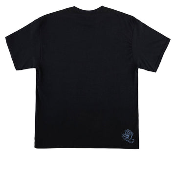 Santa Cruz Cut Strip Front T-Shirt - Black