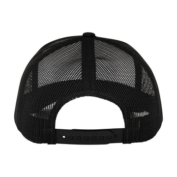 Santa Cruz Cut Strip Mesh Trucker Hat - White/Black