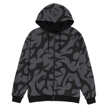 Santa Cruz Dressen Tribal Arch Reversible Hooded Jacket - Black