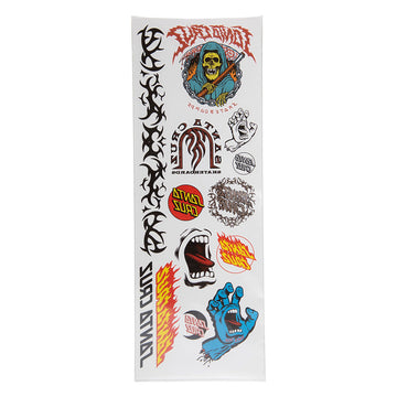 Santa Cruz Tatted Temporary Tattoo Set - Multi