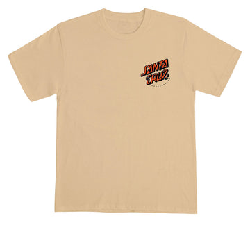 Santa Cruz Roskopp Screaming Five T-Shirt - Vegas Gold