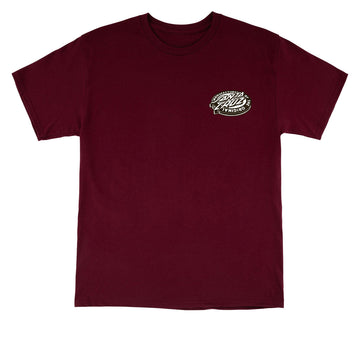 Santa Cruz Natas Sketch Panther T-Shirt - Maroon
