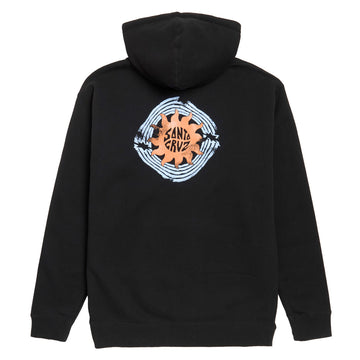 Santa Cruz Womens Sun Daze Zip Hoodie - Black
