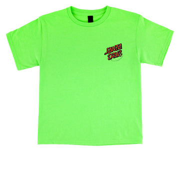 Santa Cruz Youth Roskopp Screaming Five T-Shirt - Neon Green