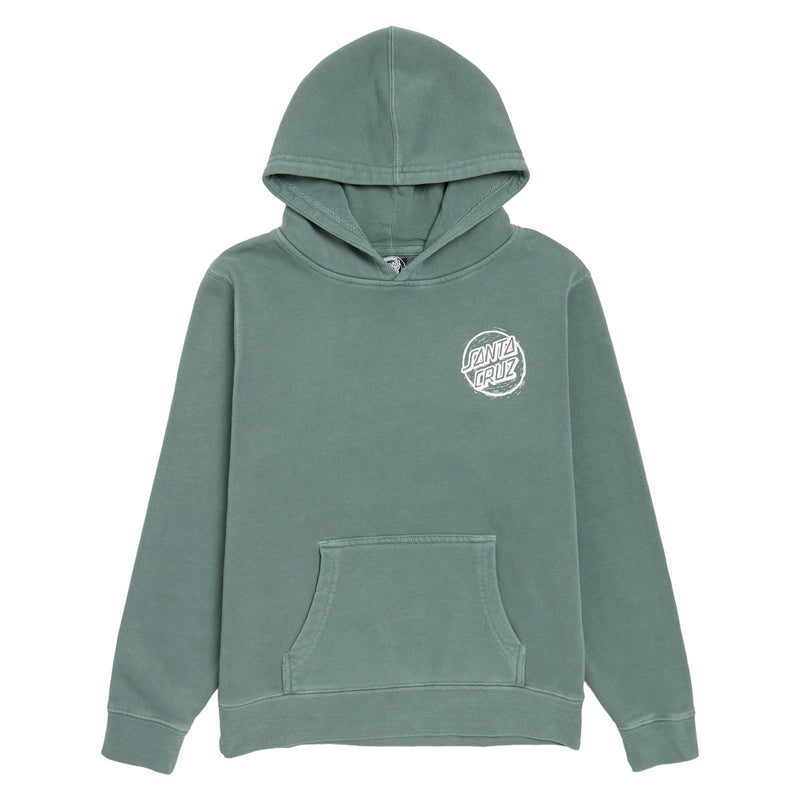 Santa Cruz Youth Cut Opus Hoodie - Pigment Alpine Green