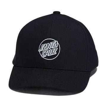 Santa Cruz Opus Dot Snapback Hat - Black/White