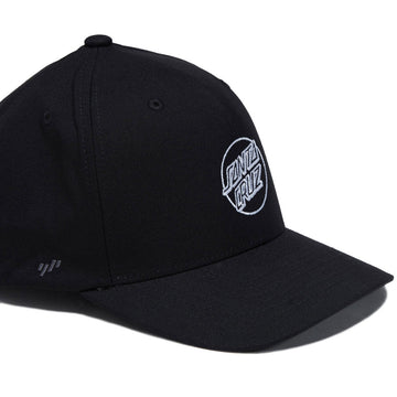 Santa Cruz Opus Dot Snapback Hat - Black/White