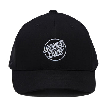 Santa Cruz Opus Dot Snapback Hat - Black/White