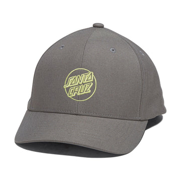 Santa Cruz Opus Dot Snapback Hat - Grey/Yellow