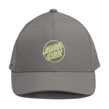 Santa Cruz Opus Dot Snapback Hat - Grey/Yellow