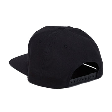 Independent Span Embroidered Snapback Hat - Black/Dark Red