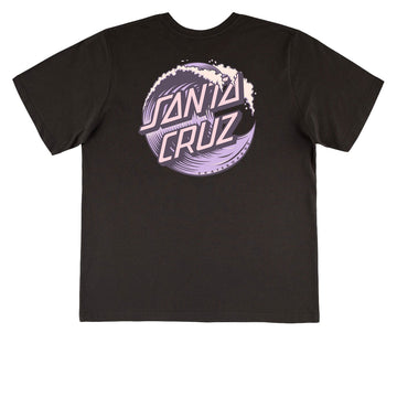 Santa Cruz Womens Wave Dot T-Shirt - Vintage Black