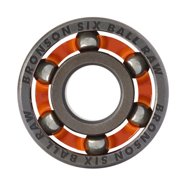 Bronson 6 Ball Raw Bearings - Black