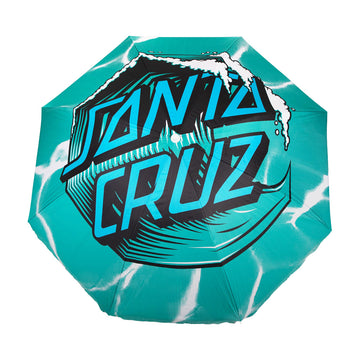 Santa Cruz Wave Dot Beach Umbrella - Teal