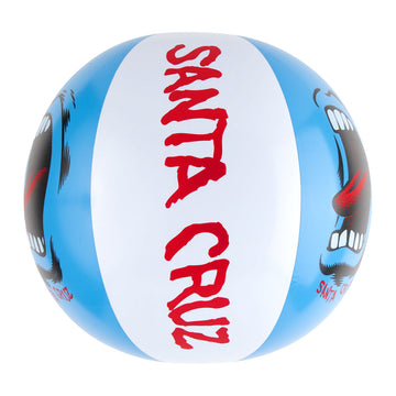 Santa Cruz Screaming Mouth Beach Ball - Blue/White