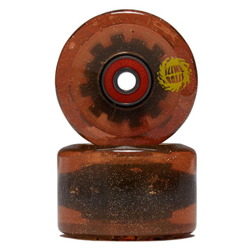 Slime Balls Frog Trips Light Ups OG Slime 78a Skateboard Wheels - Red Glitter - 60mm