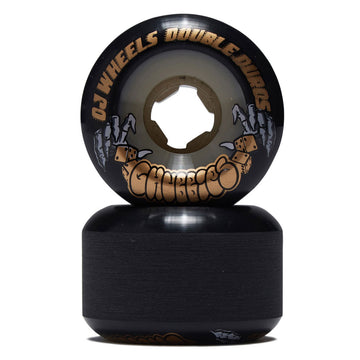 OJ Double Duro Gum Chubbies 99a/95a Skateboard Wheels - Black - 56mm