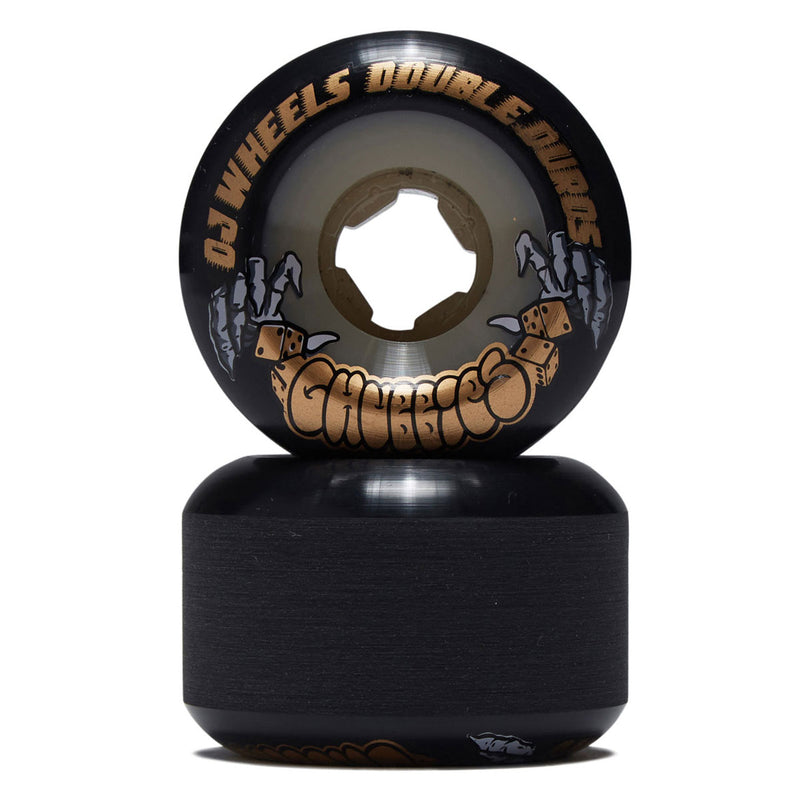 OJ Double Duro Gum Chubbies 99a/95a Skateboard Wheels - Black - 56mm