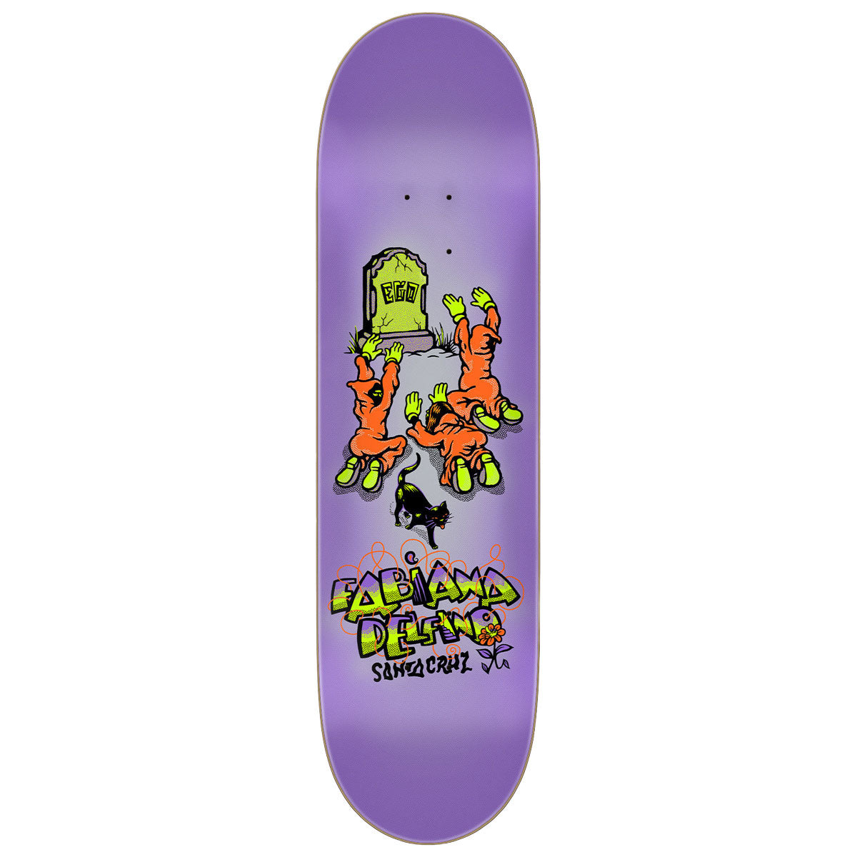Santa Cruz Delfino Ego FeelBase Pro Skateboard Deck - 8.25 Santa Cruz Delfino Ego FeelBase Pro Skateboard Deck - 8.25