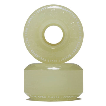 Ricta Clouds 78a Skateboard Wheels - Glow In The Dark Aqua - 57mm
