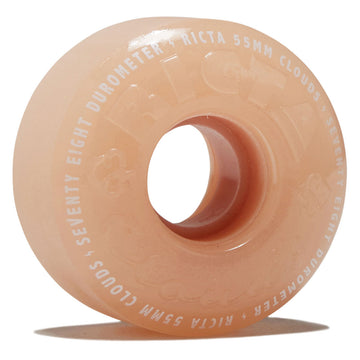 Ricta Clouds 78a Skateboard Wheels - Glow In The Dark Red - 55mm