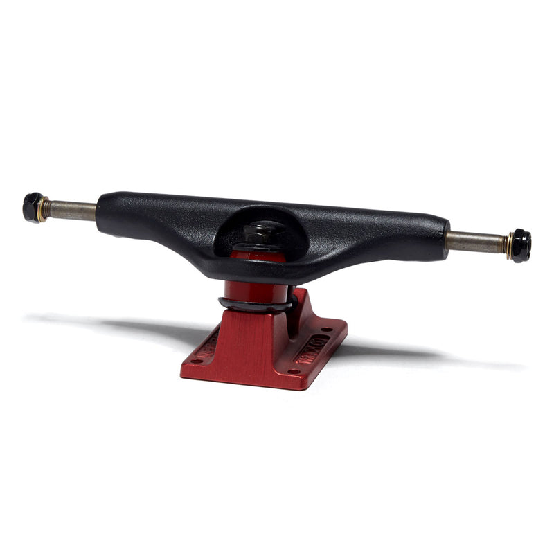 Independent Stage 11 Splatter Span Skateboard Trucks - Black/Ano Red - 149mm