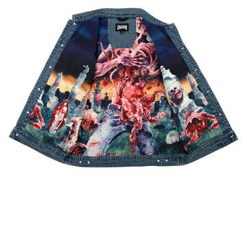 Creature x Cannibal Corpse Denim Vest - Light Denim
