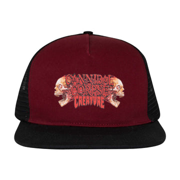 Creature x Cannibal Corpse Snapback Hat - Cardinal
