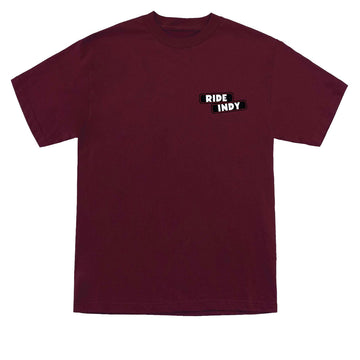 Independent Sticker Slap T-Shirt - Maroon