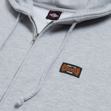 Independent Built To Grind Span Zip Hoodie - Grey Heather