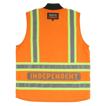 Independent BTG Reversible Work Vest - Black/Orange
