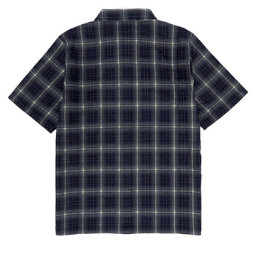 Independent Belmont Short Sleeve Flannel Shirt - Navy/White