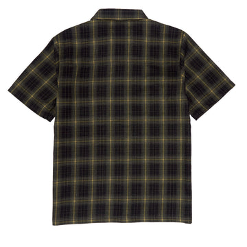 Independent Belmont Short Sleeve Flannel Shirt - Black/Tan